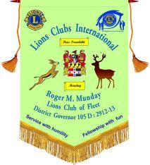 DG Lion Roger Munday's bannerette